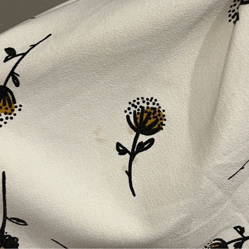 Free People Strappy V-neck Dandelion print dress size 8 - Picture 6 of 15